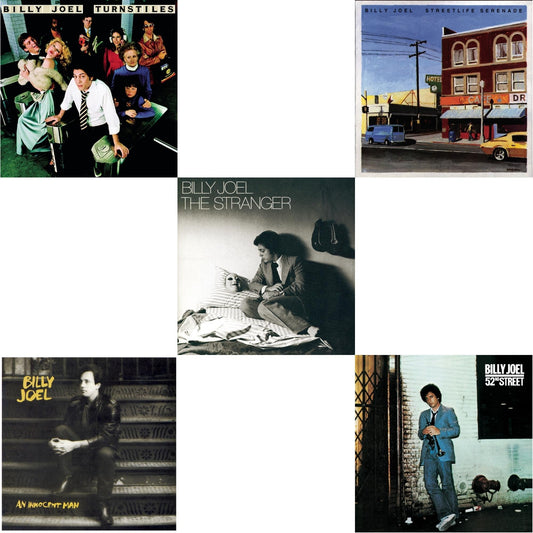 Billy Joel - Turnstiles & Streetlife Serenade & An Innocent Man & 52Nd Street & Stranger - CD Bundle