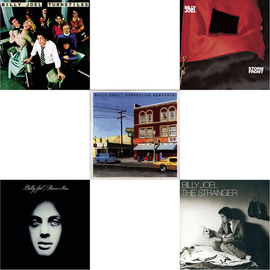 Billy Joel - Turnstiles & Stormfront & Streetlife Serenade & Piano Man & Stranger - CD Bundle
