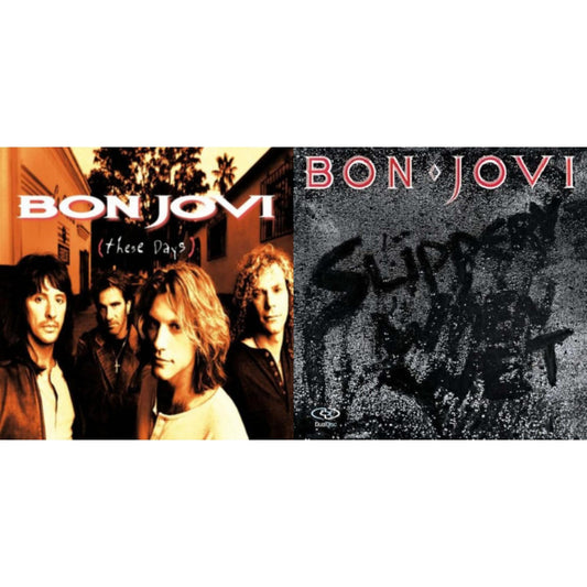 Bon Jovi - Slippery When Wet (180G) & These Days (180G) - LP Vinyl Bundle