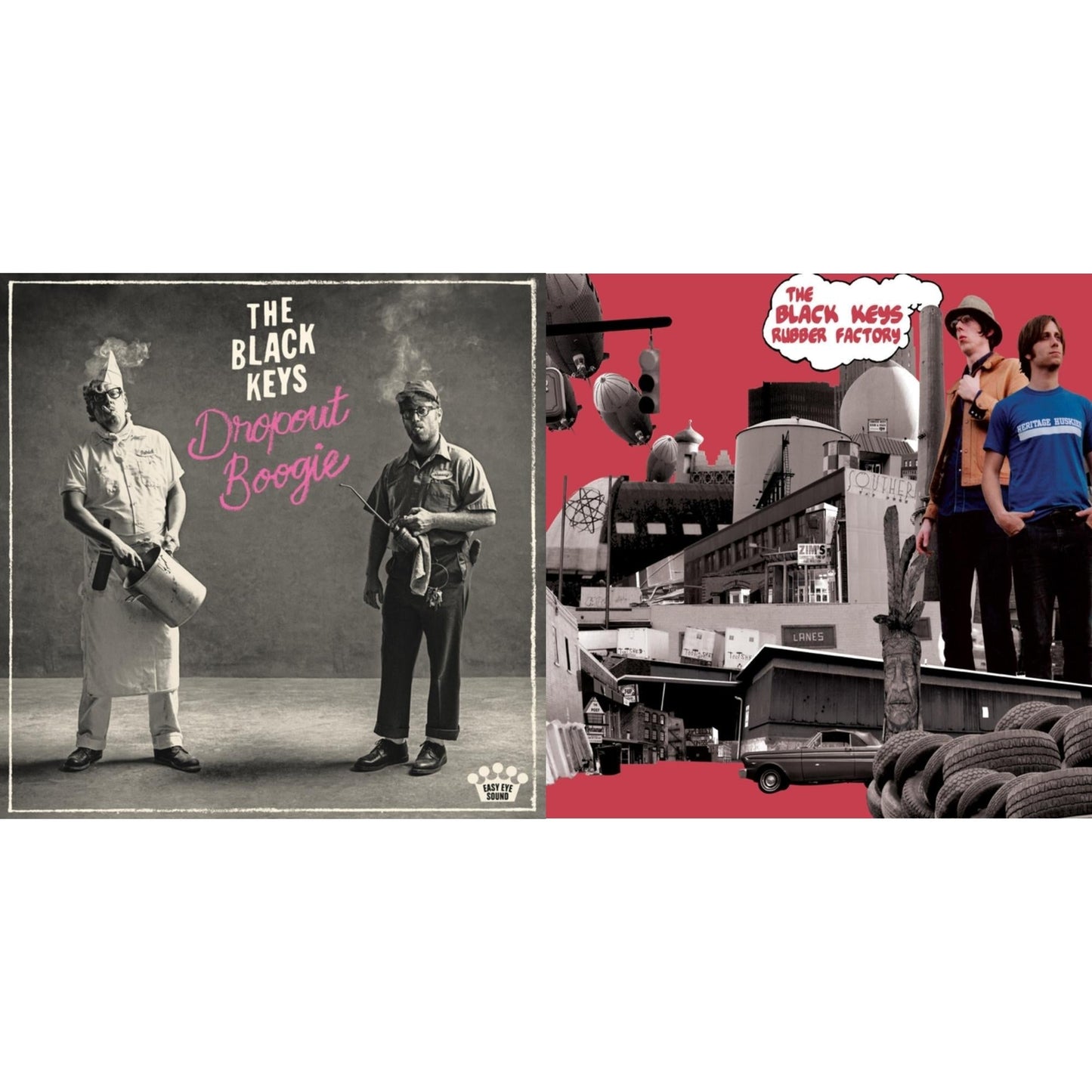 Black Keys - Rubber Factory & Dropout Boogie - LP Vinyl Bundle