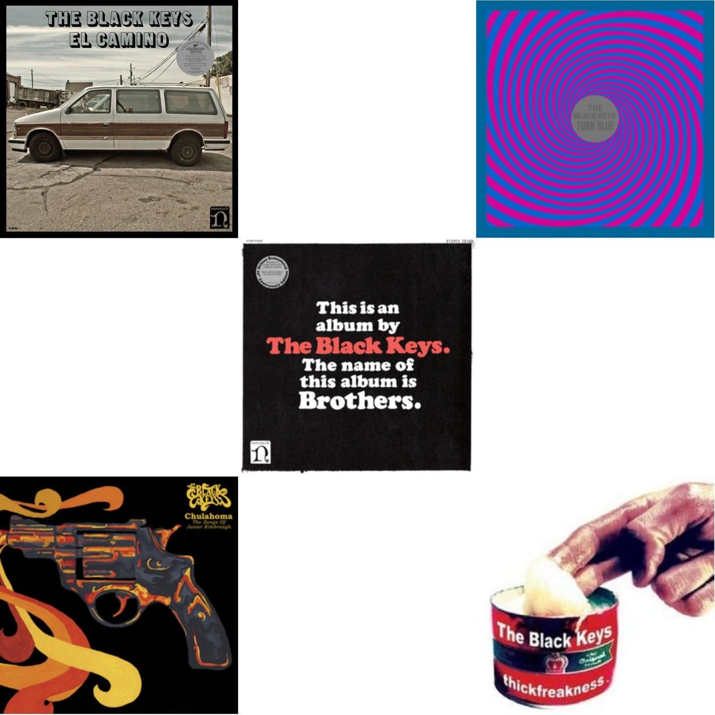 Black Keys - Thickfreakness & El Camino (10Th Anniversary Deluxe Edition/3LP) & Brothers (Deluxe Remastered Anniversary Edition) & Turn Blue & Chulahoma