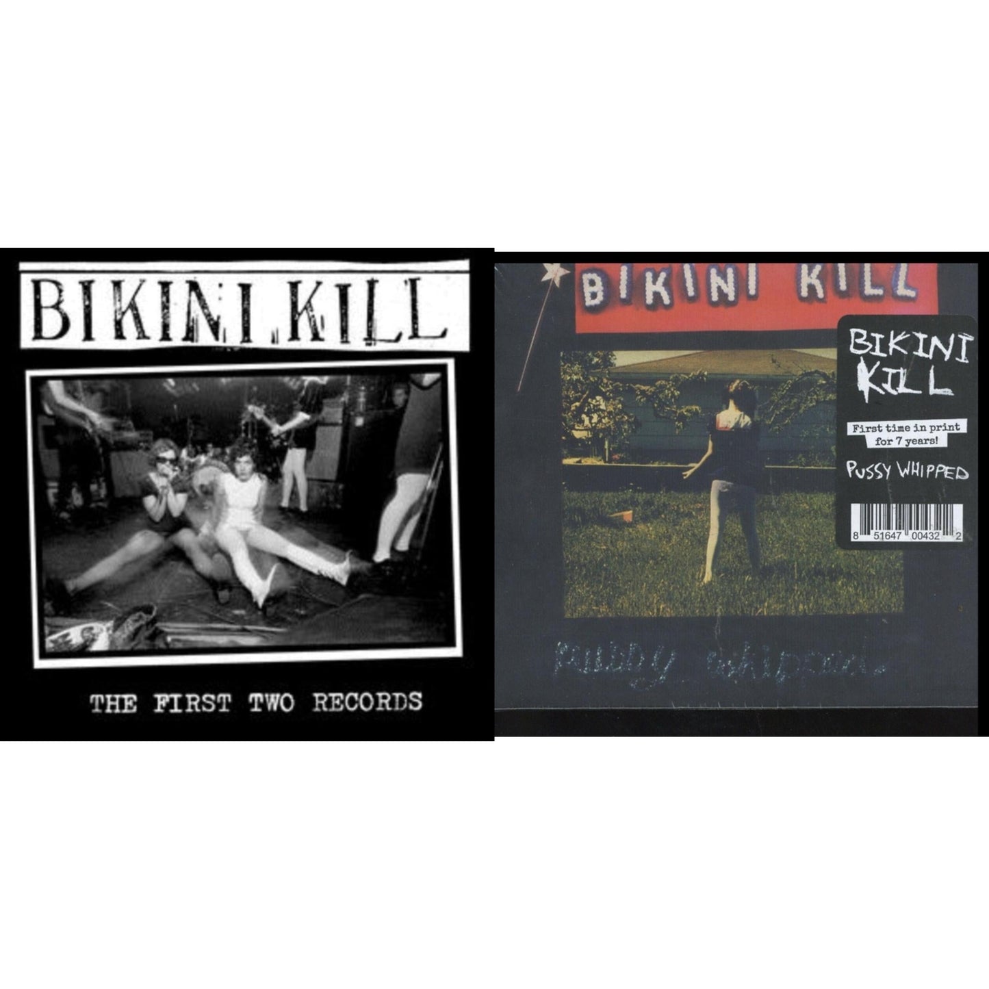 Bikini Kill - First Two Records & Pussy Whipped - CD Bundle