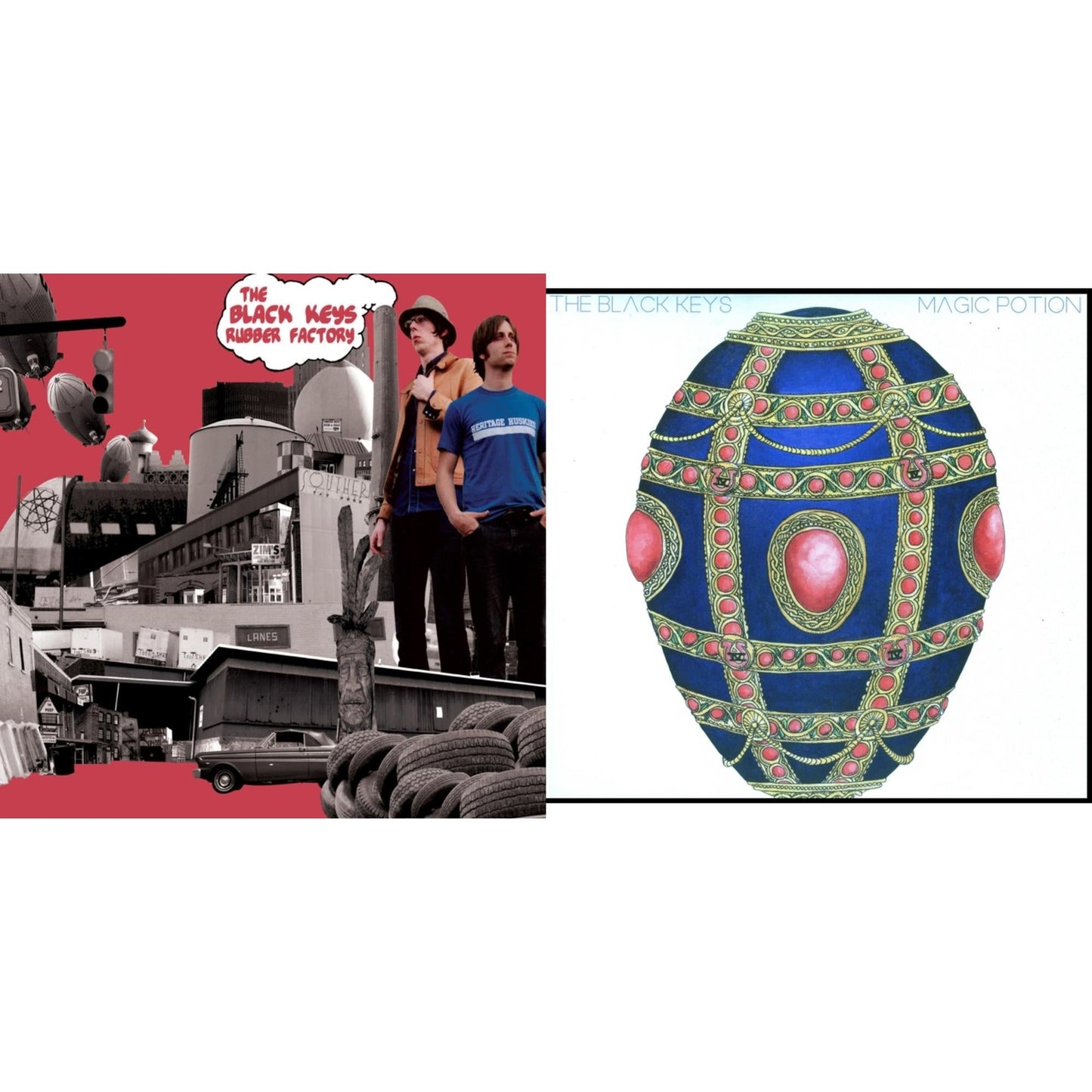 Black Keys - Rubber Factory & Magic Potion - LP Vinyl Bundle