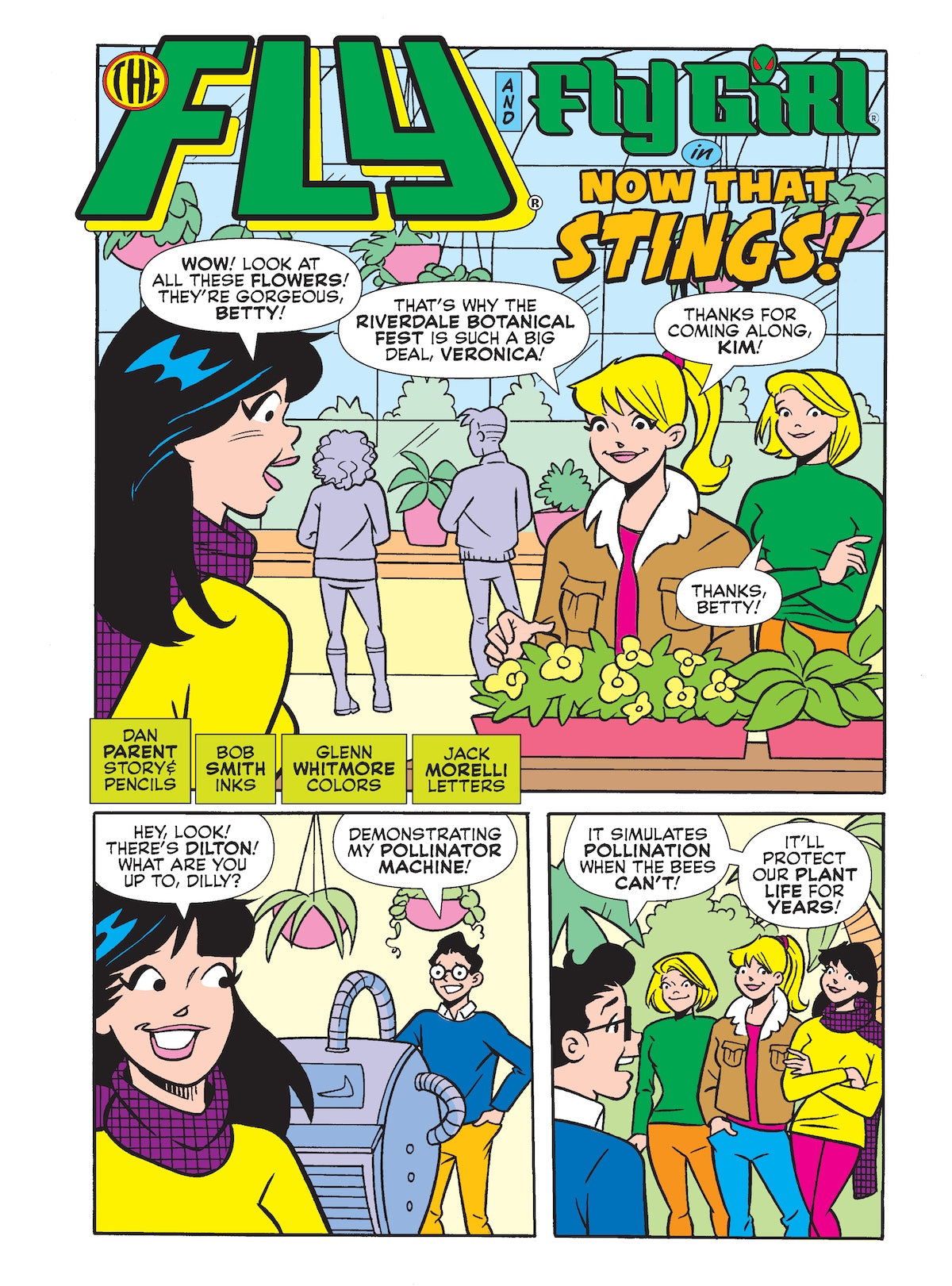 Archie Jumbo Comics Digest - Issue 357: Now That Stings! How Pureheart & The Fly Save the Day As A Madman Named The Murder Hornet Crashes An Indoor Flower Show In Riverdale’s Huge Greenhouse!