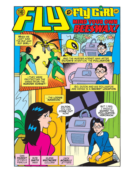 Betty And Veronica Jumbo Comics Digest - Issue 331: Heroes Unite! Fly Girl, SuperTeen, & A Team Of Superheroes Battle The Murder Hornet To Recover The Pollinator Device From The Lodge Mansion & More!
