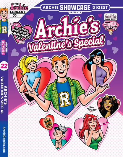 Archie - Archie Showcase Digest 25.01.31: World Of Archie Jumbo Comics, The Archie Library Issue 22, Archie's Valentine's Special, Featuring Heart Warming Stories, Puzzles, Hearts, Candy & More!