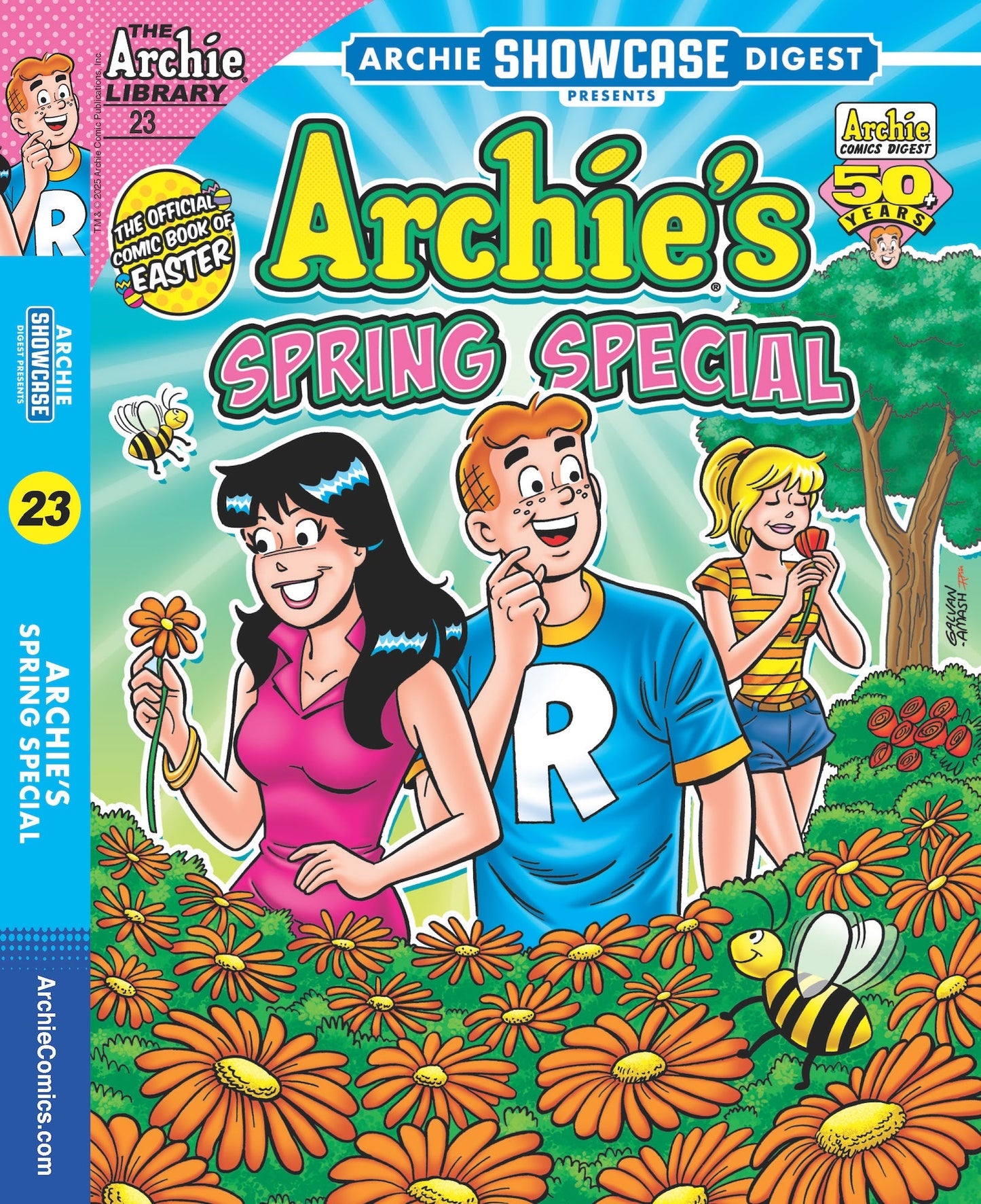 Archie - Archie Showcase Digest 25.04.11: World Of Archie Jumbo Comics, The Archie Library #23, Join Archie, Jughead, Betty & Veronica, Spring Special, Filled With Flowery, Fun Stories!