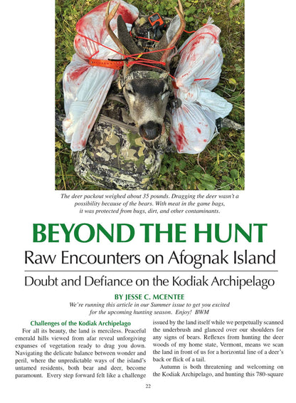 Backwoodsman - Summer 2025: Survival Stories & Tips, Forgotten Skills, Reconnect With The Outdoors, Edible Landscaping, Small Stream Fishing Basics, Afognak Island, Mountain Phil Uncovered & More!