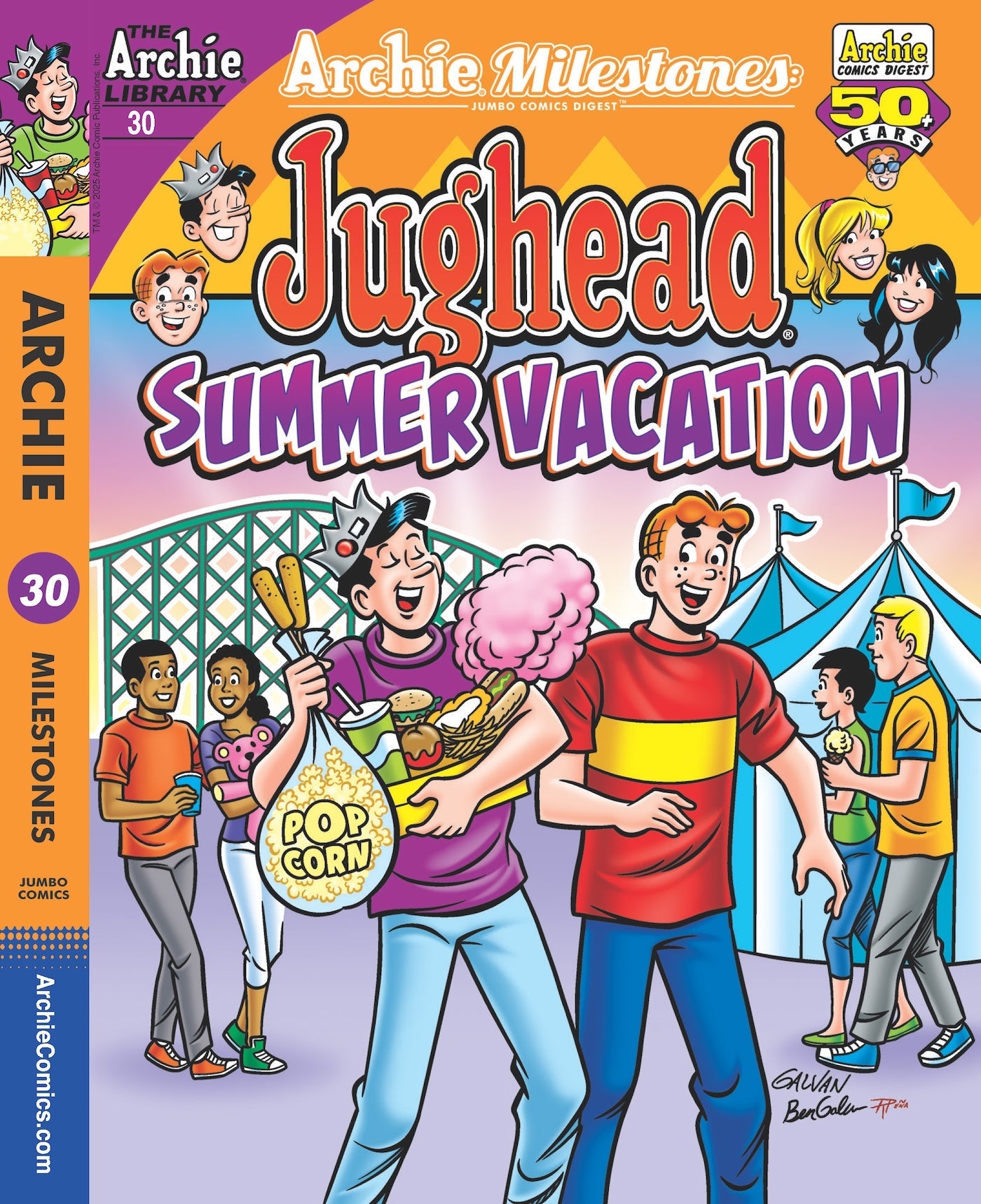 Archie - Jughead 25.07.25: World of Archie Jumbo Comics, The Archie Library #30, Summer Vacation, Jughead’s Ultimate Summer, Lemonade, BBQs, Beach Picnics, Hot Dog Eating Contests & More!