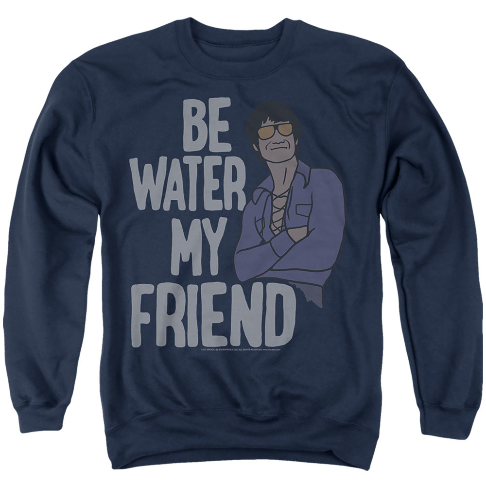 Bruce Lee The Shapeless Mens Crewneck Sweatshirt Navy Officially Licensed