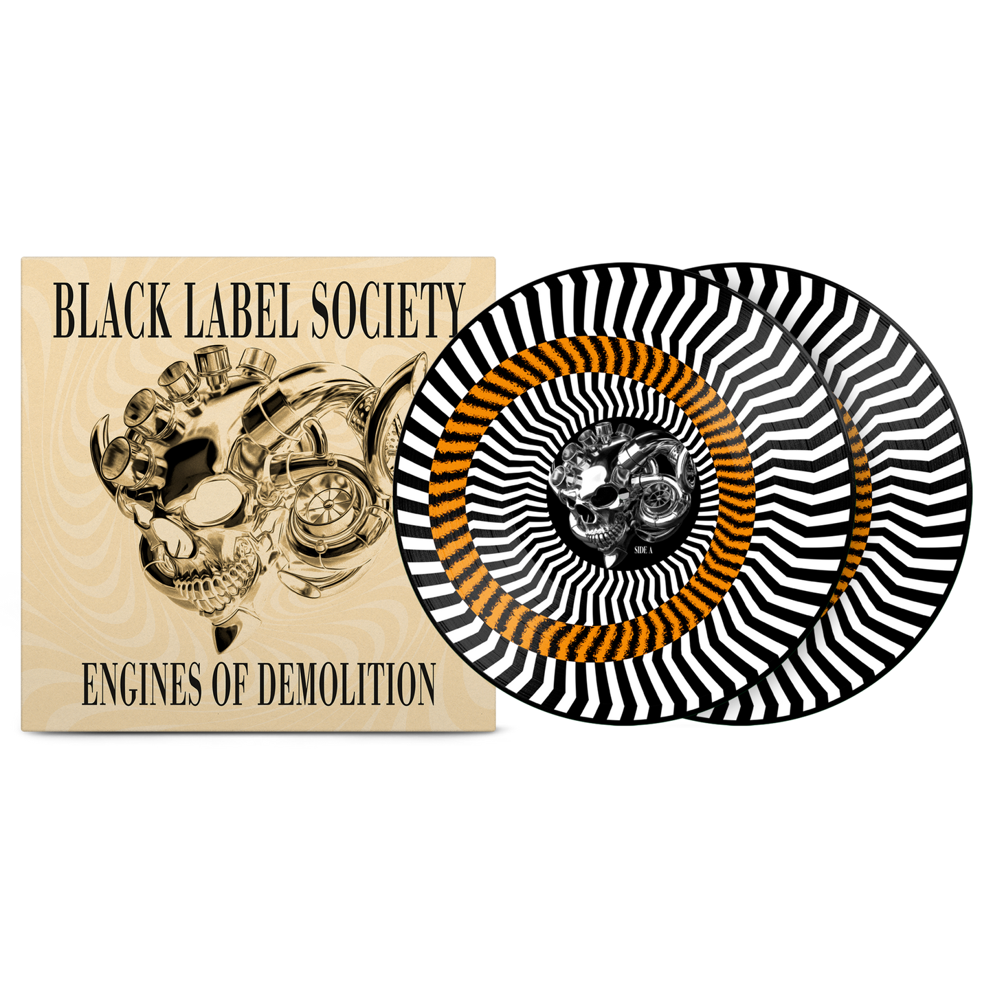 Black Label Society – Engines of Demolition Custard Zoetrope Vinyl Record