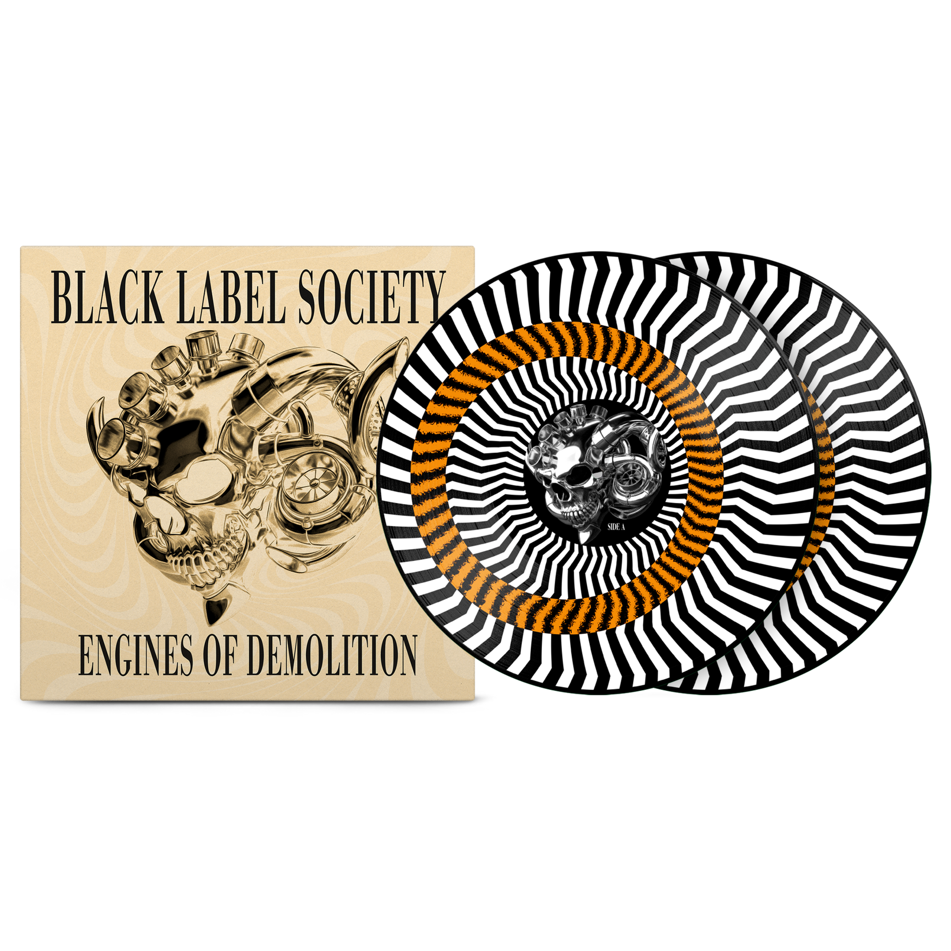 Black Label Society – Engines of Demolition Custard Zoetrope Vinyl Record