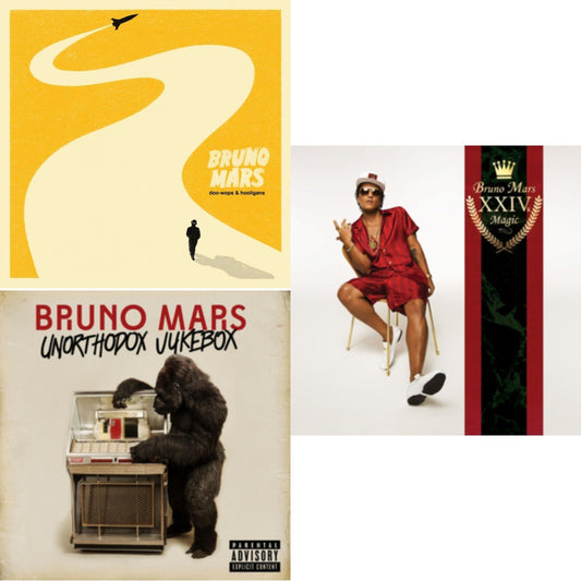 Bruno Mars - 24K Magic & Unorthodox Jukebox & Doo Wops & Hooligans - LP Vinyl Bundle