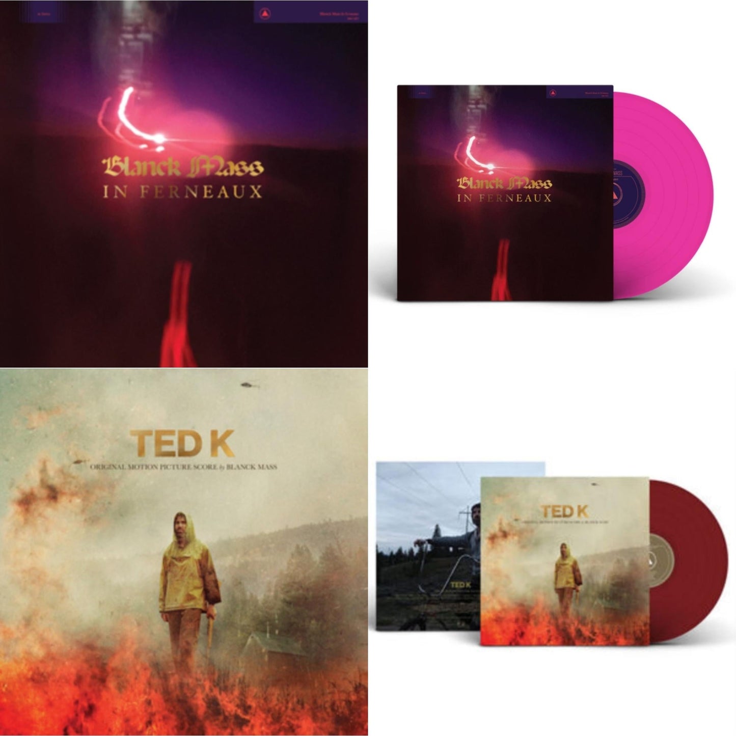 Blanck Mass - In Ferneaux & In Ferneaux (Magenta LP Vinyl) (I) & Ted K: Original Score & Ted K Original Score (Opaque Red LP Vinyl)