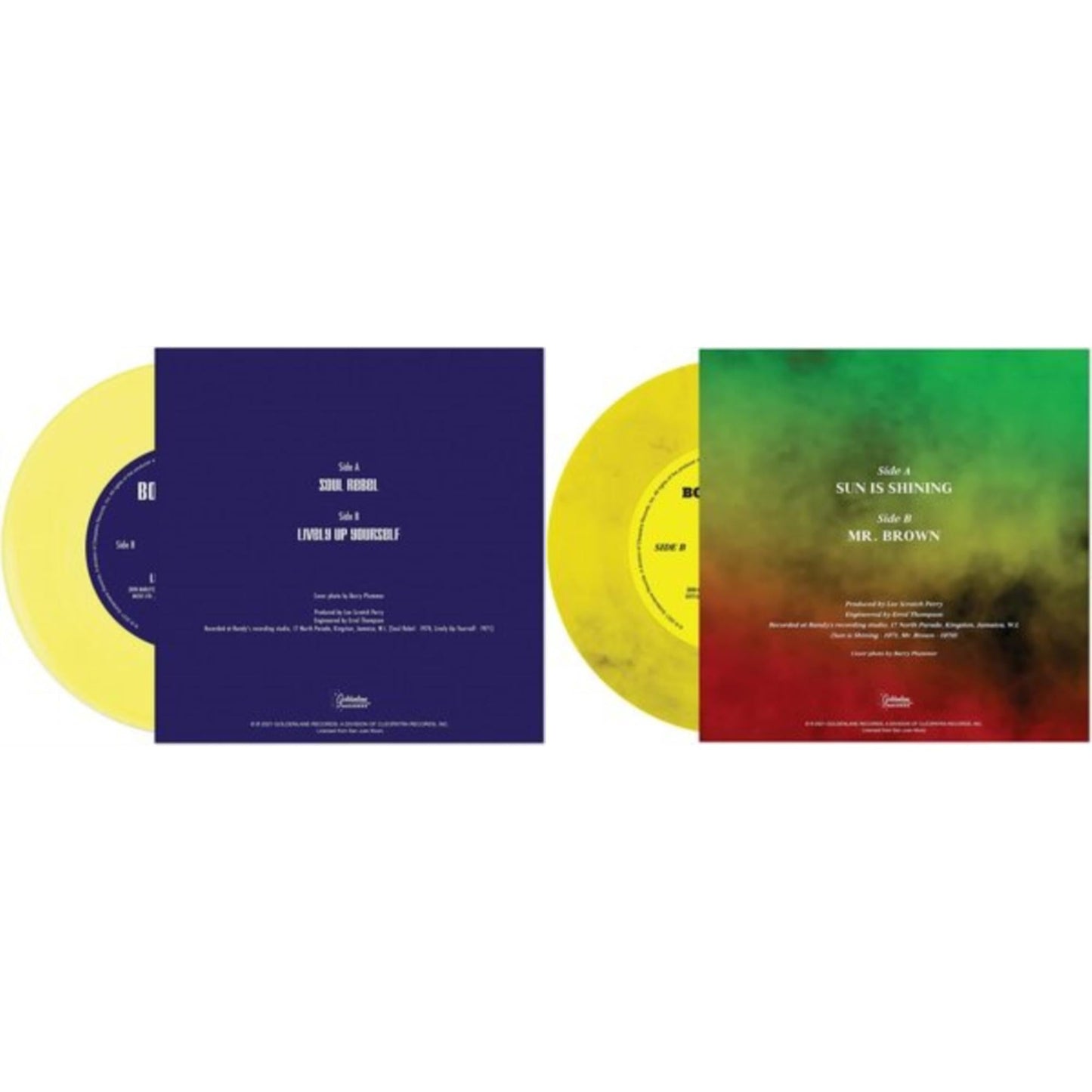 Bob Marley - Soul Rebel (Yellow Vinyl) & Sun Is Shining (Yellow Marble Vinyl)