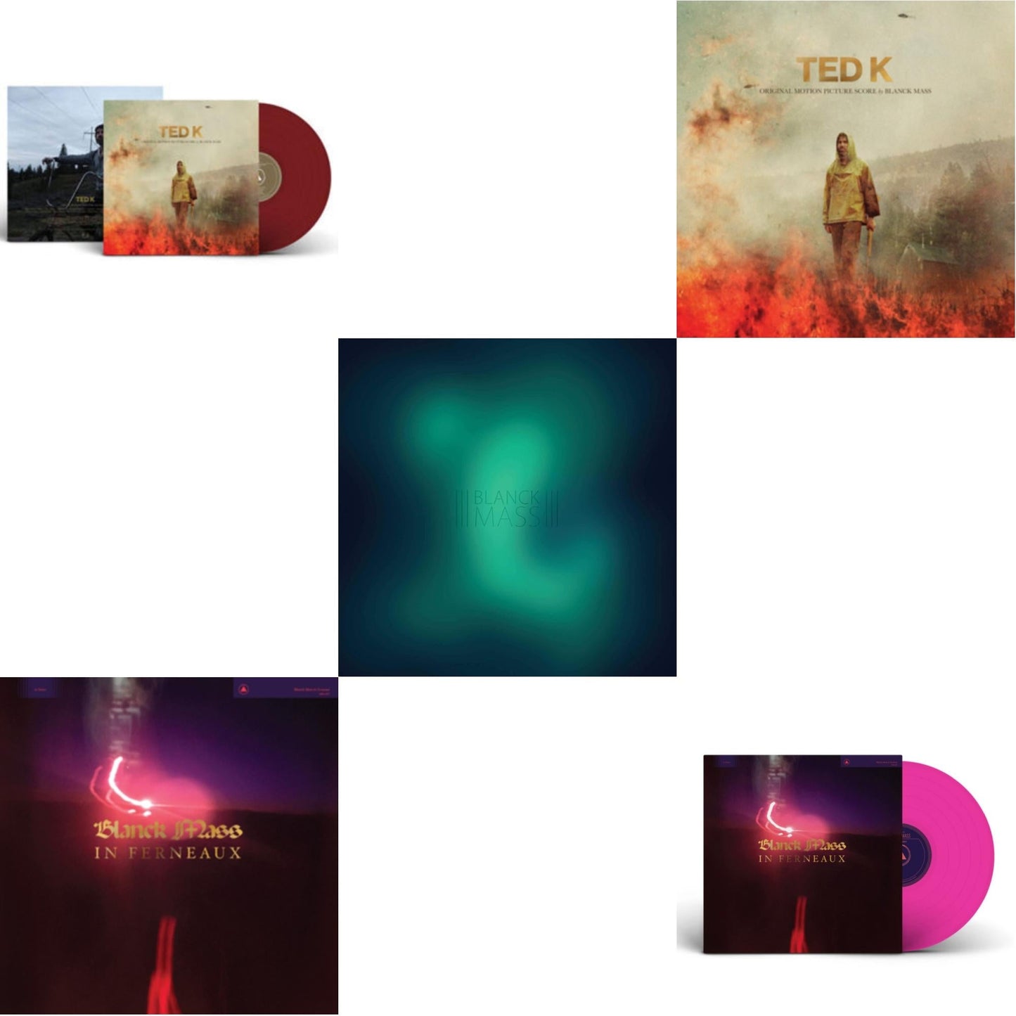 Blanck Mass - Ted K Original Score (Opaque Red LP Vinyl) & In Ferneaux & Blanck Mass (Clear Vinyl/2LP) & Ted K: Original Score & In Ferneaux (Magenta LP Vinyl) (I)