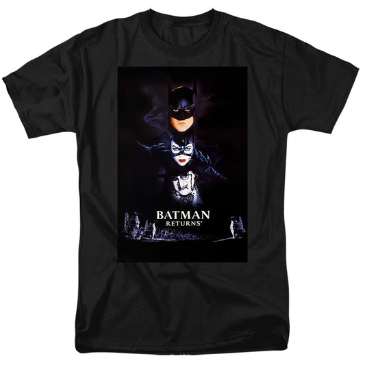 Batman Returns Batman Catwoman Penguin Poster Mens T Shirt Black