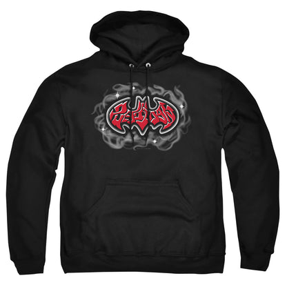 Batman Hip Hop Logo Mens Hoodie Black Officially Licensed