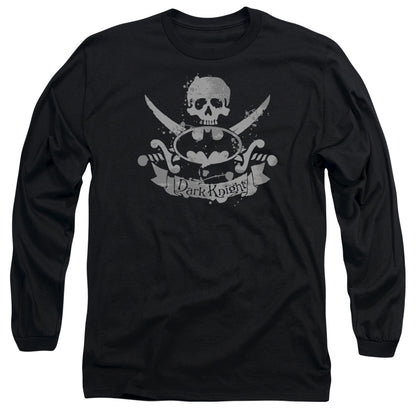 Batman Dark Pirate Mens Long Sleeve Shirt Black Officially Licensed