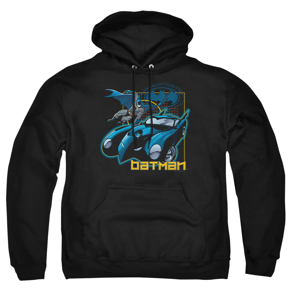 Batman Nice Wheels Mens Hoodie Black Officially Licensed