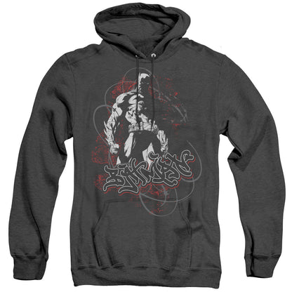 Batman Urban Gotham Heather Mens Hoodie Black Officially Licensed