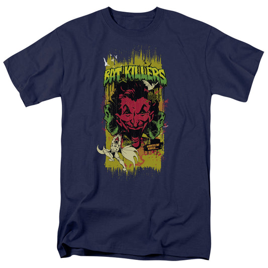 Batman Bat Killers 2 Mens T Shirt Navy