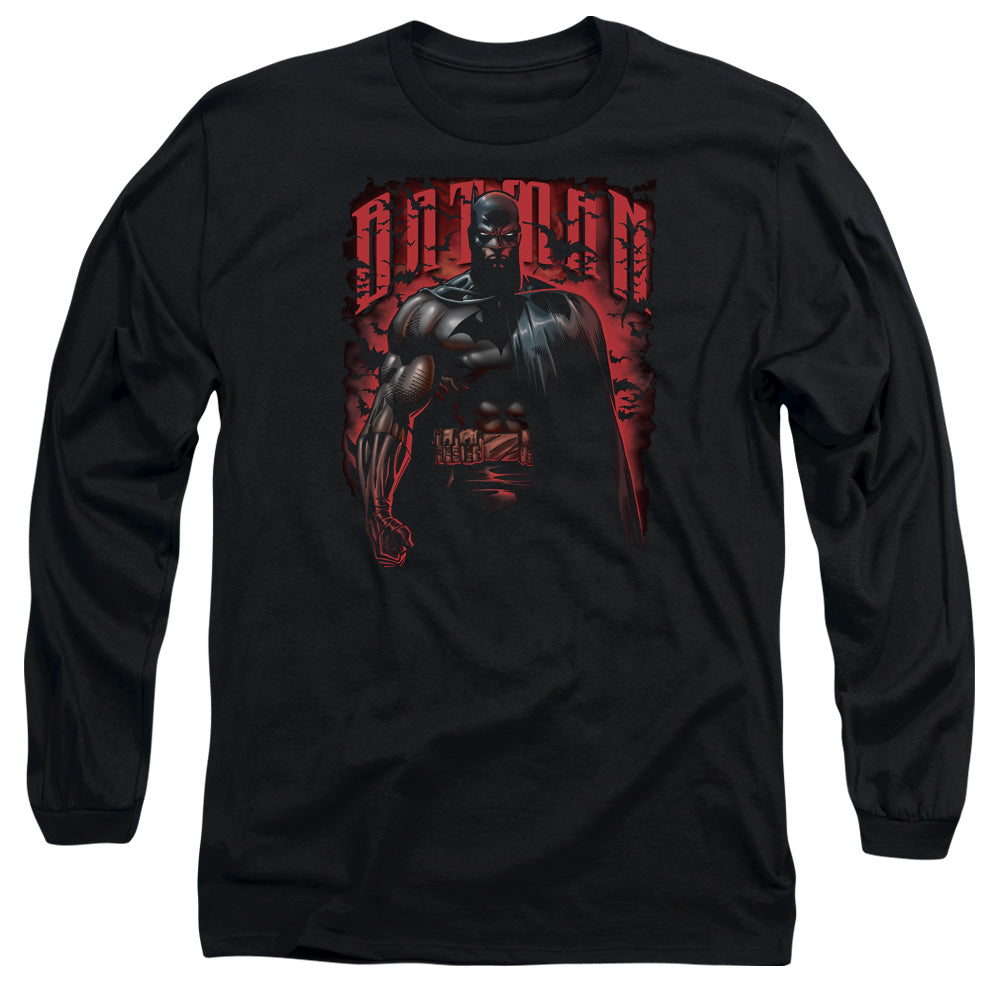 Batman Red Knight Mens Long Sleeve Shirt Black Officially Licensed