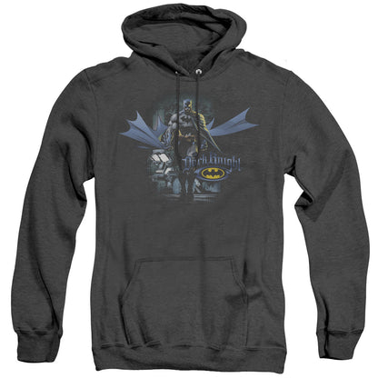 Batman From The Depths Heather Mens Hoodie Black Officially Licensed