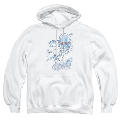 Batman Snowblind Freeze Mens Hoodie White Officially Licensed