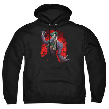 Batman Jokers Ave Mens Hoodie Black Officially Licensed