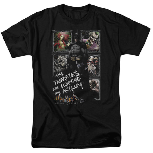 Batman Aa Running The Asylum Mens T Shirt Black