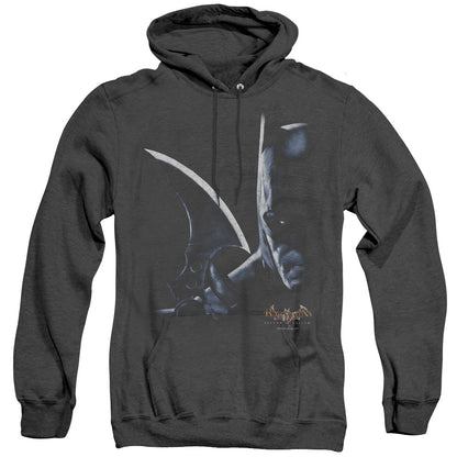 Batman Aa Arkham Batman Heather Mens Hoodie Black Officially Licensed