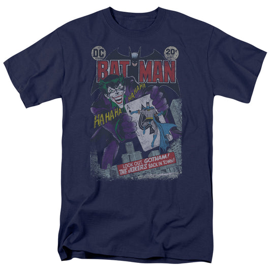Batman #251 Distressed Mens T Shirt Navy