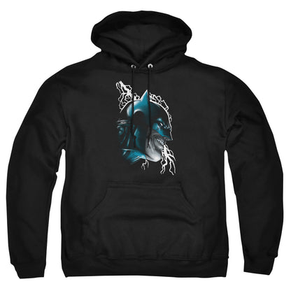 Batman Crazy Grin Mens Hoodie Black Officially Licensed