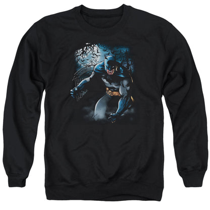 Batman Light Of The Moon Mens Crewneck Sweatshirt Black