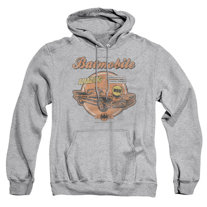 Batman Amazing Batmobile Mens Hoodie Athletic Heather Officially Licensed
