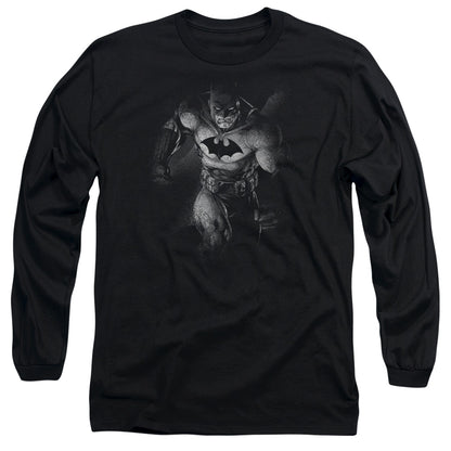 Batman Materialized Mens Long Sleeve Shirt Black Officially Licensed