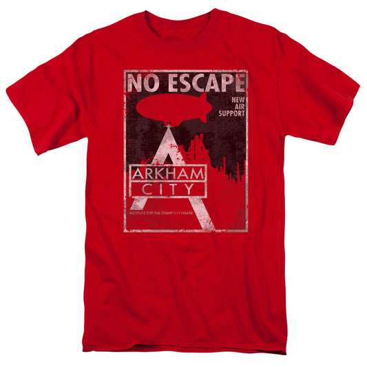 Arkham City No Escape Mens T Shirt Red