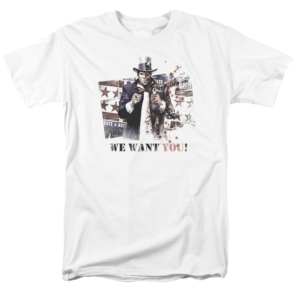 Arkham City We Want You Mens T Shirt White