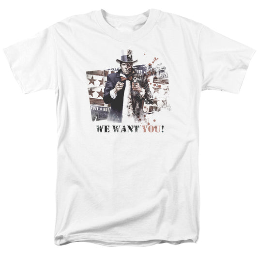 Arkham City We Want You Mens T Shirt White