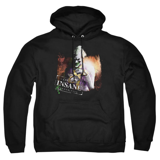 Arkham City Certified Insane Mens Hoodie Black Officially Licensed