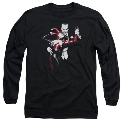 Batman Harley And Joker Mens Long Sleeve Shirt Black Officially Licensed