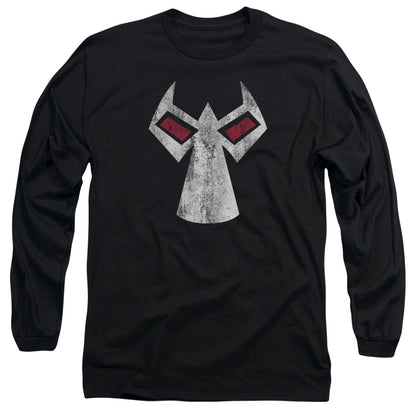 Batman Bane Mask Mens Long Sleeve Shirt Black Officially Licensed