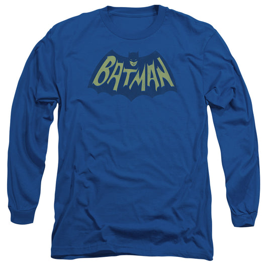 Batman Show Bat Logo Mens Long Sleeve Shirt Royal Officially Licensed