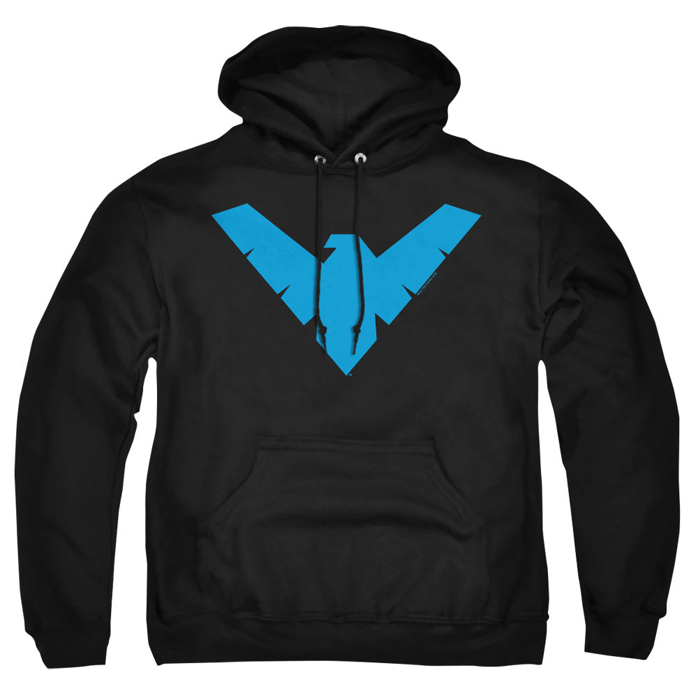 Batman Nightwing Symbol Mens Hoodie Black Officially Licensed