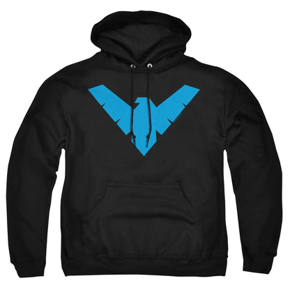 Batman Nightwing Symbol Mens Hoodie Black Officially Licensed