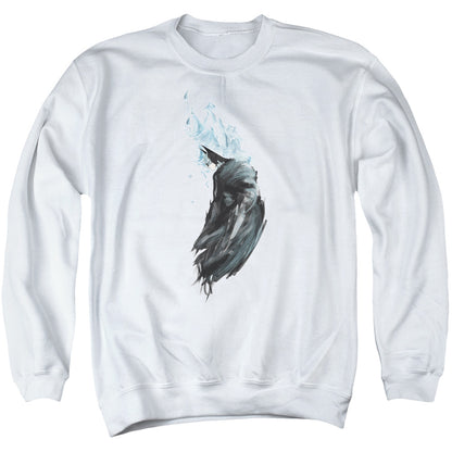 Batman Wash Mens Crewneck Sweatshirt White