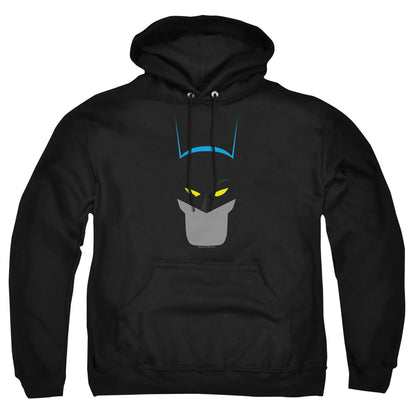 Batman Simplified Mens Hoodie Black Officially Licensed
