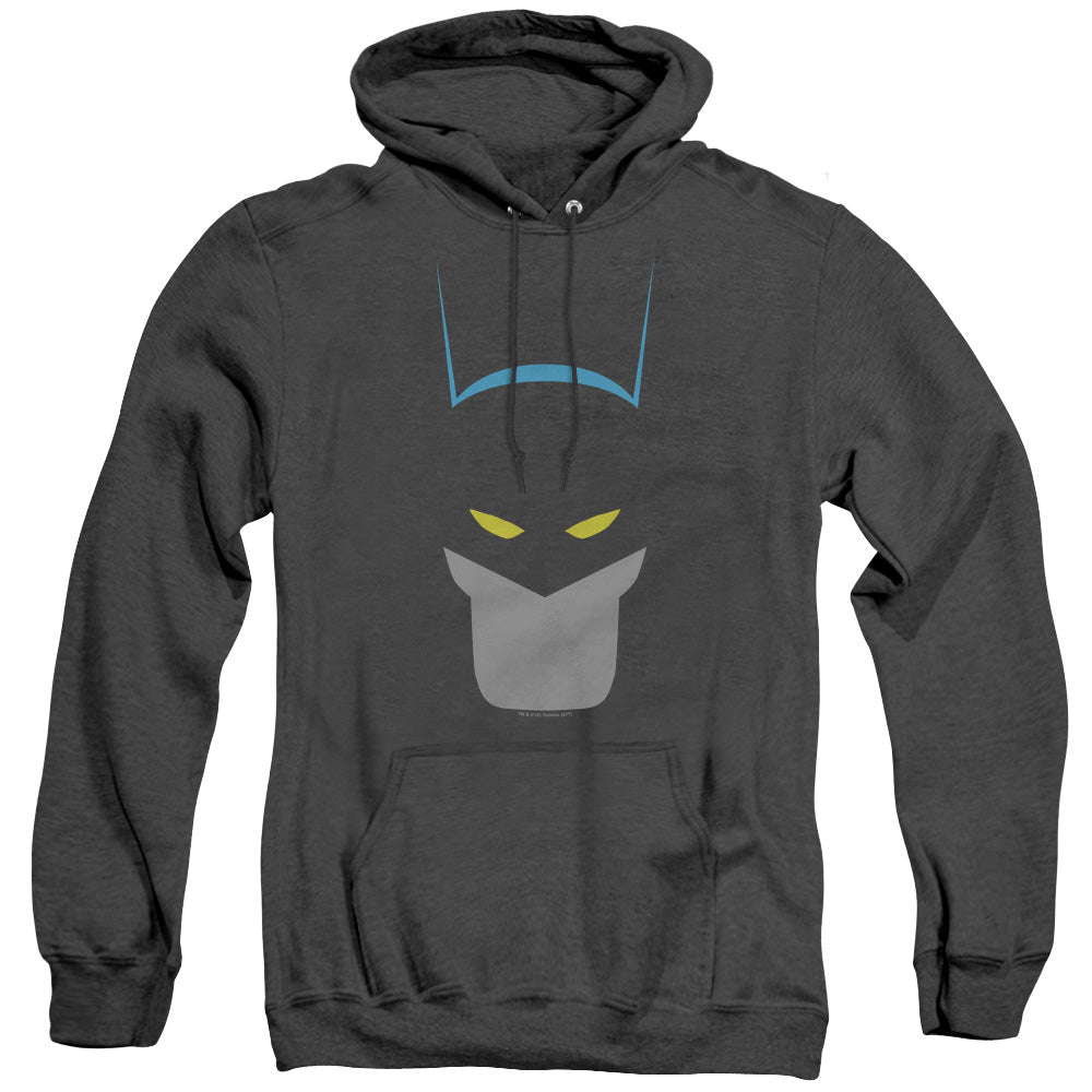 Batman Simplified Heather Mens Hoodie Black Officially Licensed