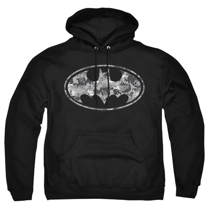 Batman Urban Camo Shield Mens Hoodie Black Officially Licensed